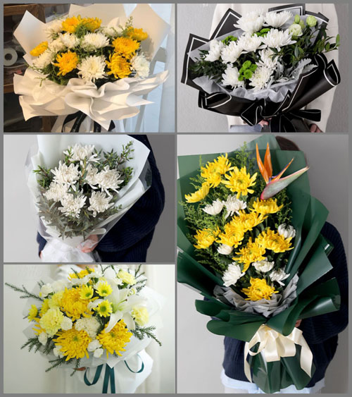 西藏拉萨城关区白事花束代送